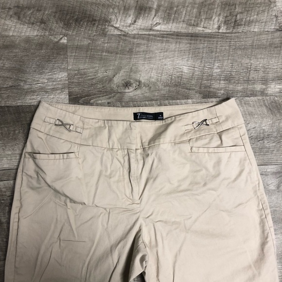 New York & Company 7th Avenue Khaki Ankle Pants - Picture 3 of 5